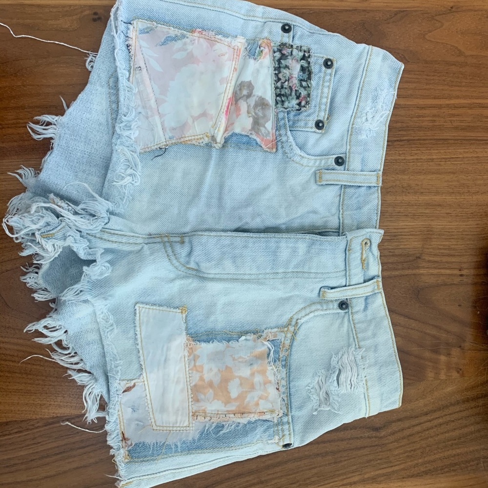 Carmar Denim Floral Shorts